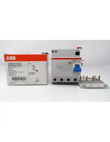 Bloque diferencial Abb dda204 ac s 63a 100ma 4p b428103